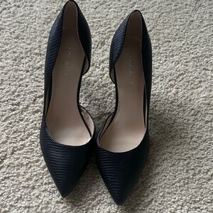 Nine West Textured Black Heels
